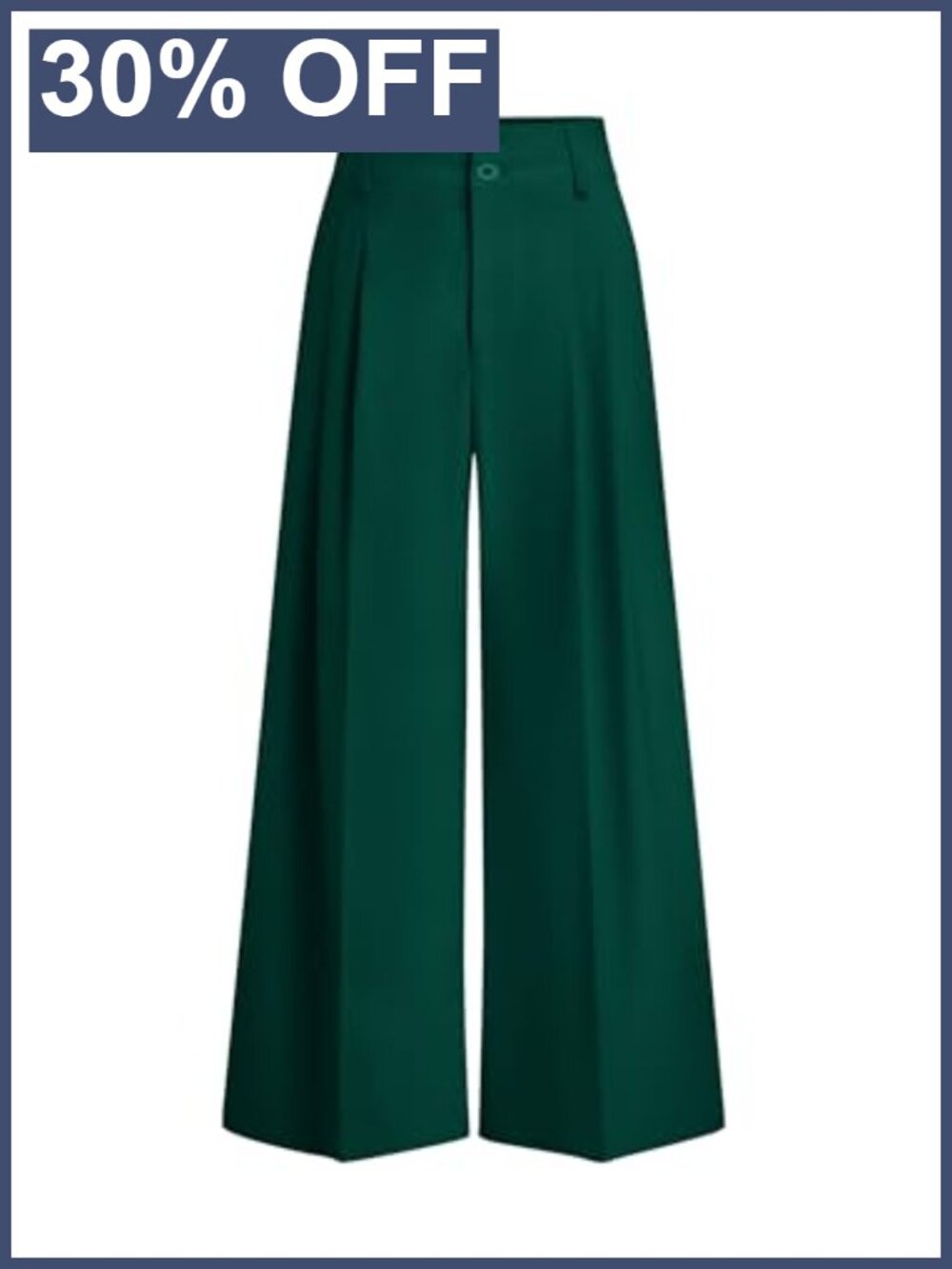 High Waisted Wide Leg Dress Pants Pleated Palazzo Trousers